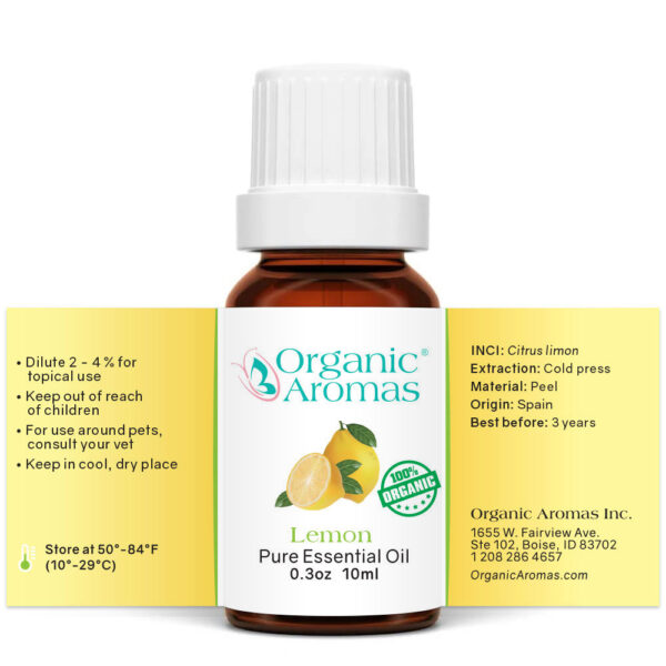 Cytrynowy olejek eteryczny Organic Aromas